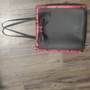 Betsey Johnson large tote set with wristlet wallet